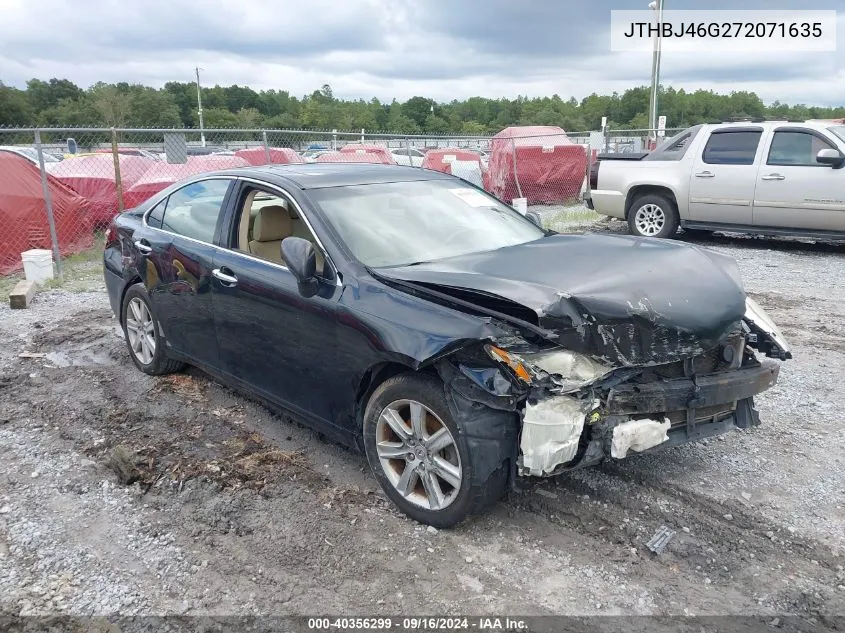 2007 Lexus Es 350 VIN: JTHBJ46G272071635 Lot: 40356299