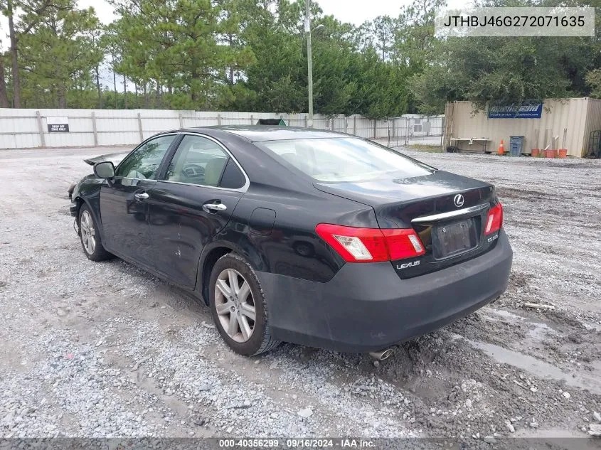 2007 Lexus Es 350 VIN: JTHBJ46G272071635 Lot: 40356299