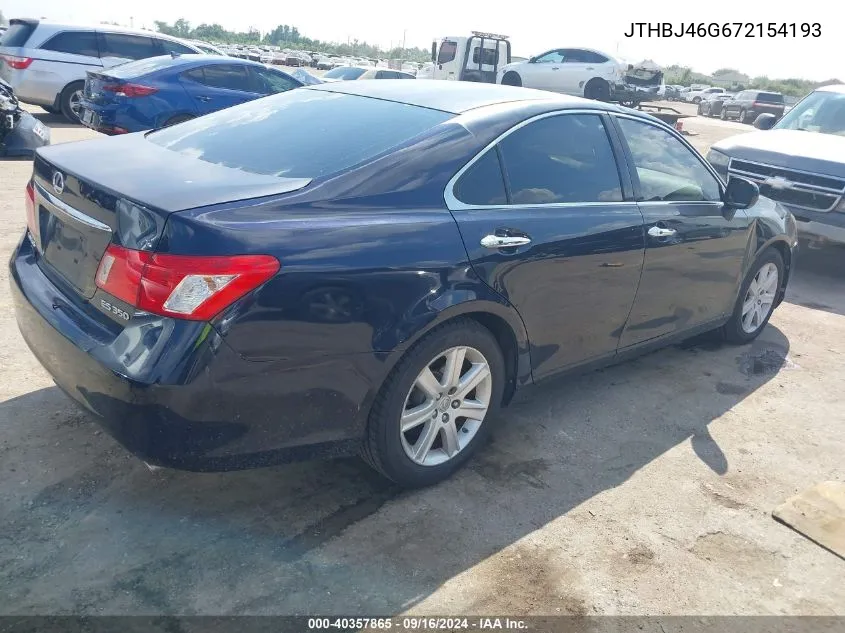 JTHBJ46G672154193 2007 Lexus Es 350