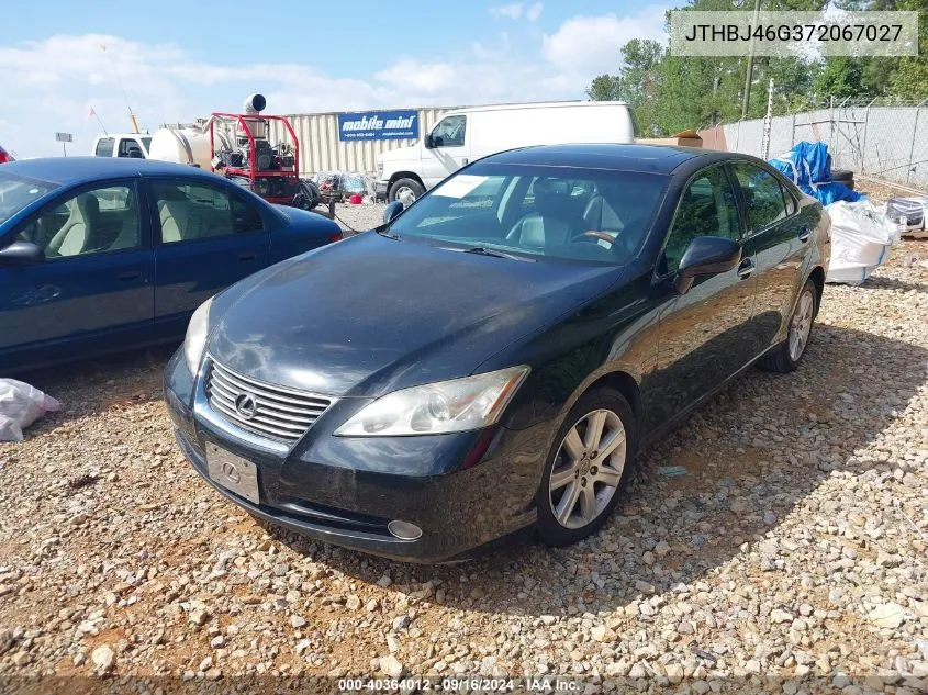 2007 Lexus Es 350 VIN: JTHBJ46G372067027 Lot: 40364012