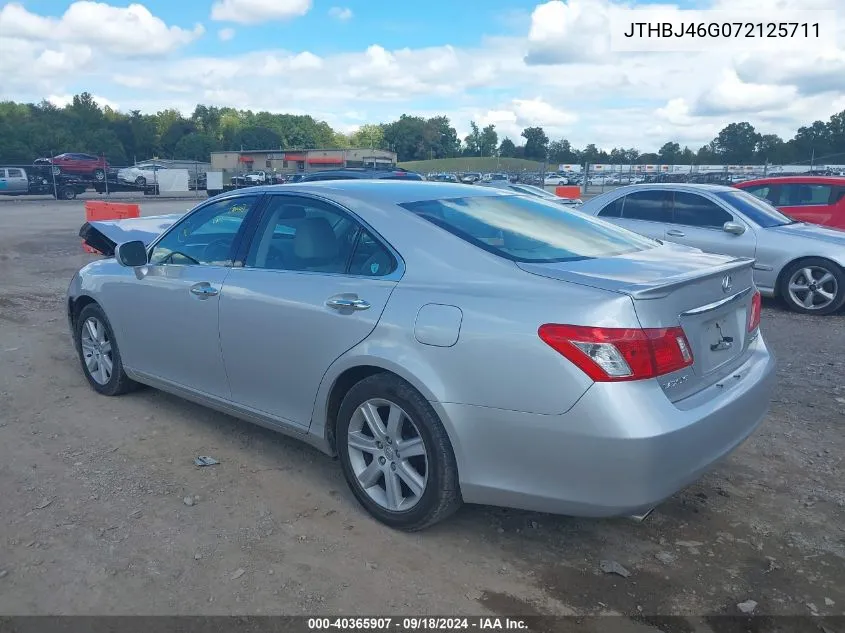 2007 Lexus Es 350 VIN: JTHBJ46G072125711 Lot: 40365907