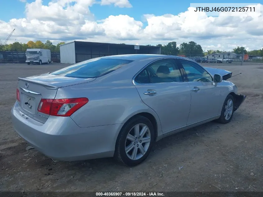 2007 Lexus Es 350 VIN: JTHBJ46G072125711 Lot: 40365907