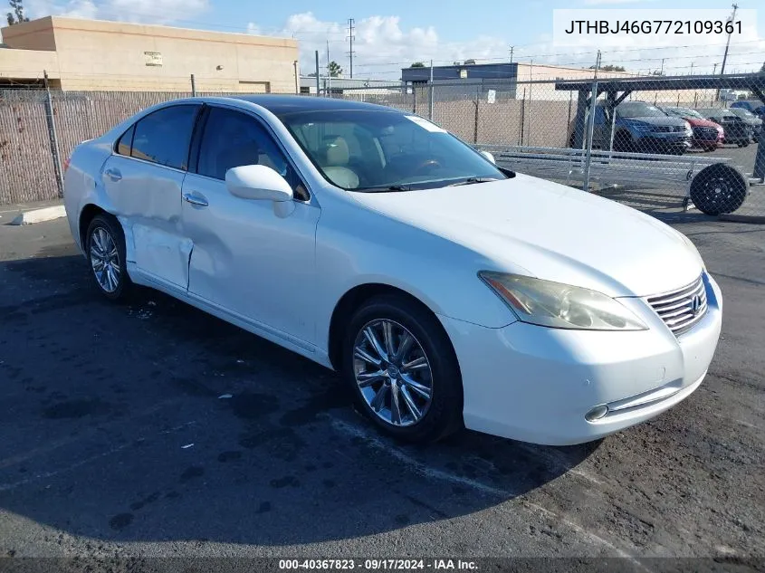 JTHBJ46G772109361 2007 Lexus Es 350