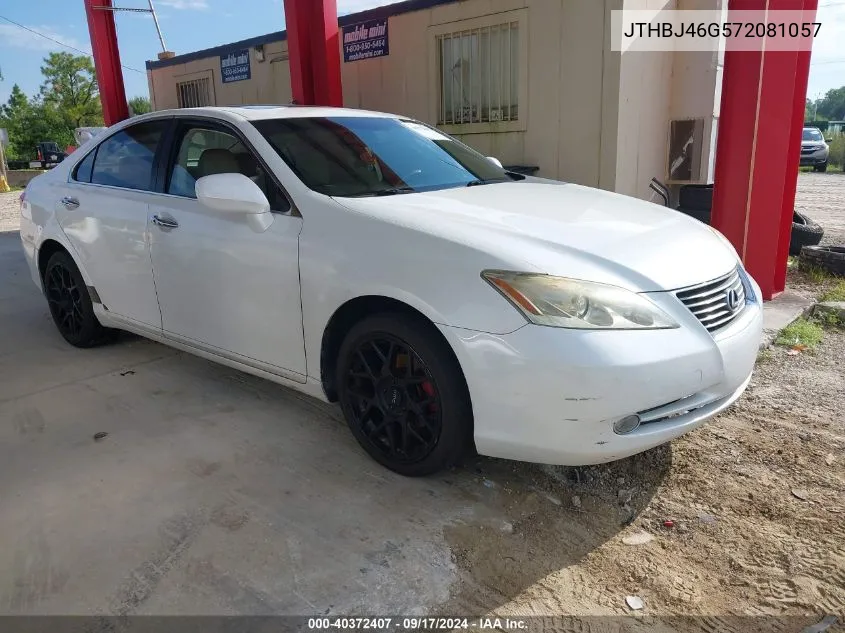 2007 Lexus Es 350 VIN: JTHBJ46G572081057 Lot: 40372407