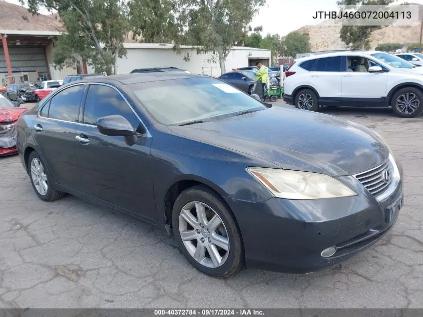 2007 Lexus Es 350 VIN: JTHBJ46G072004113 Lot: 40372784