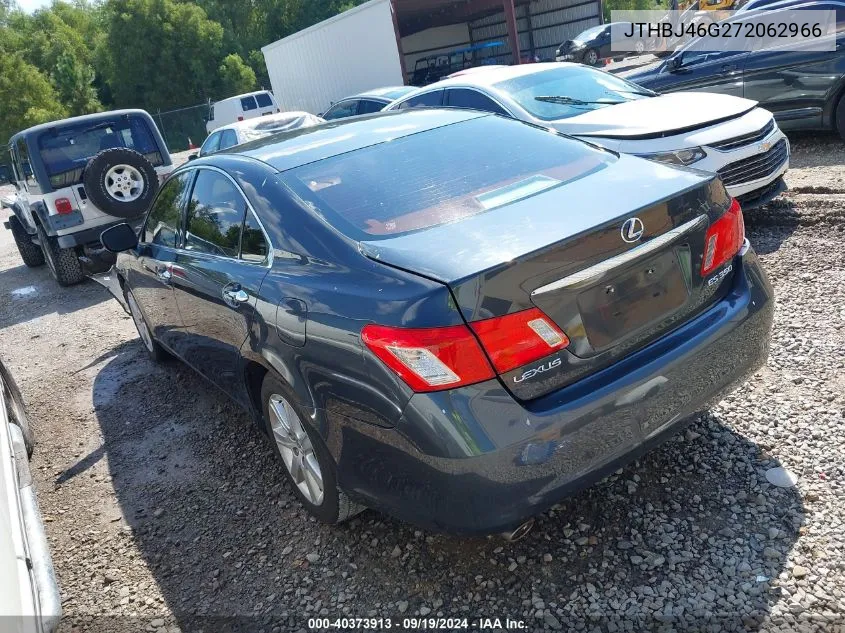 2007 Lexus Es 350 VIN: JTHBJ46G272062966 Lot: 40373913