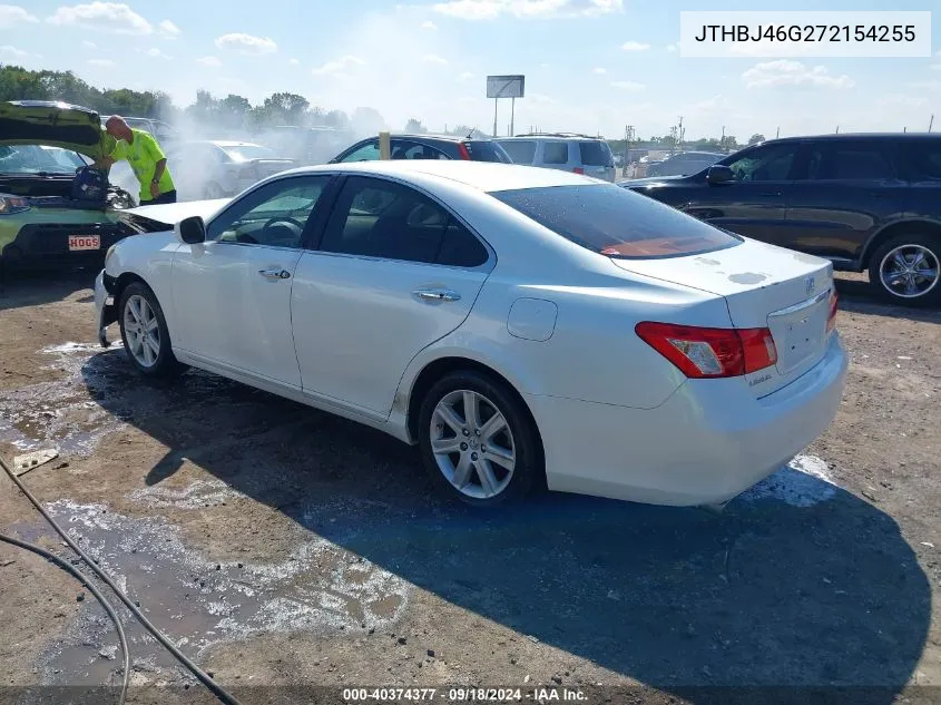 2007 Lexus Es 350 VIN: JTHBJ46G272154255 Lot: 40374377