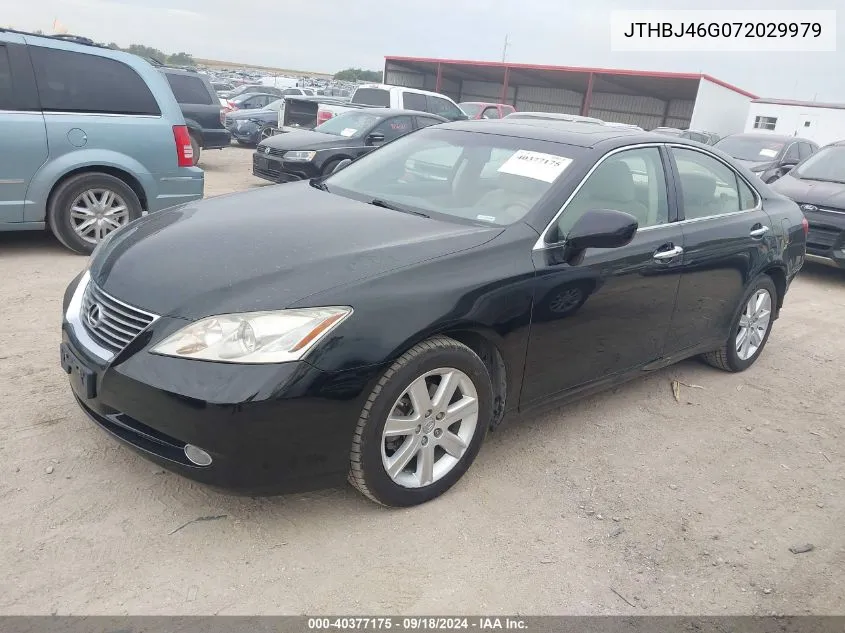 2007 Lexus Es 350 350 VIN: JTHBJ46G072029979 Lot: 40377175