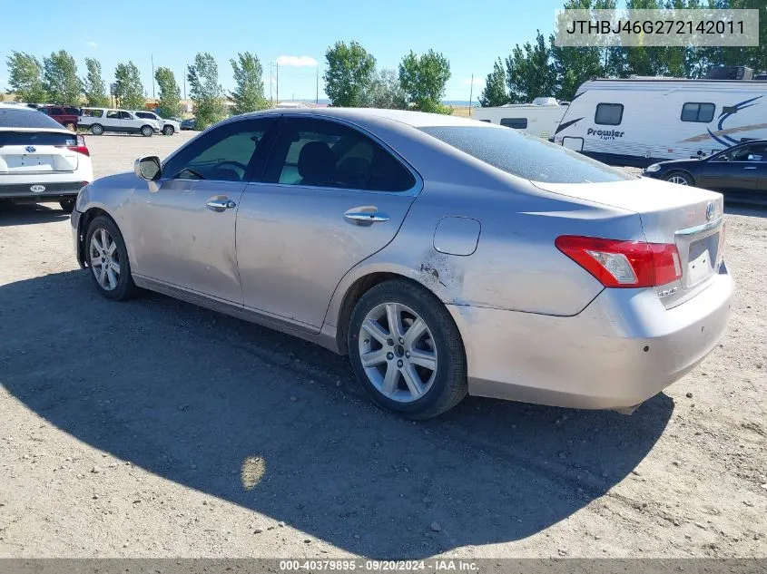 2007 Lexus Es 350 VIN: JTHBJ46G272142011 Lot: 40379895