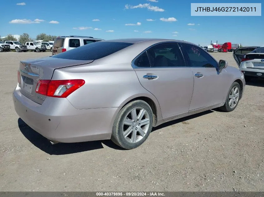 2007 Lexus Es 350 VIN: JTHBJ46G272142011 Lot: 40379895