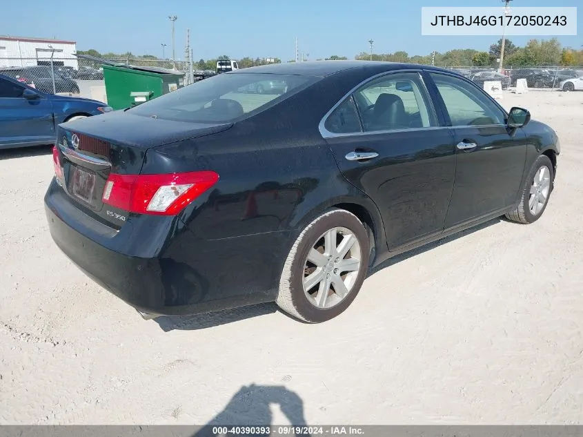 2007 Lexus Es 350 VIN: JTHBJ46G172050243 Lot: 40390393