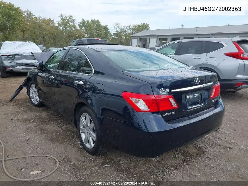 2007 Lexus Es 350 VIN: JTHBJ46G272002363 Lot: 40392142