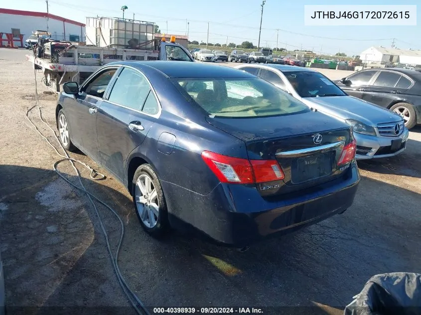 2007 Lexus Es 350 VIN: JTHBJ46G172072615 Lot: 40398939