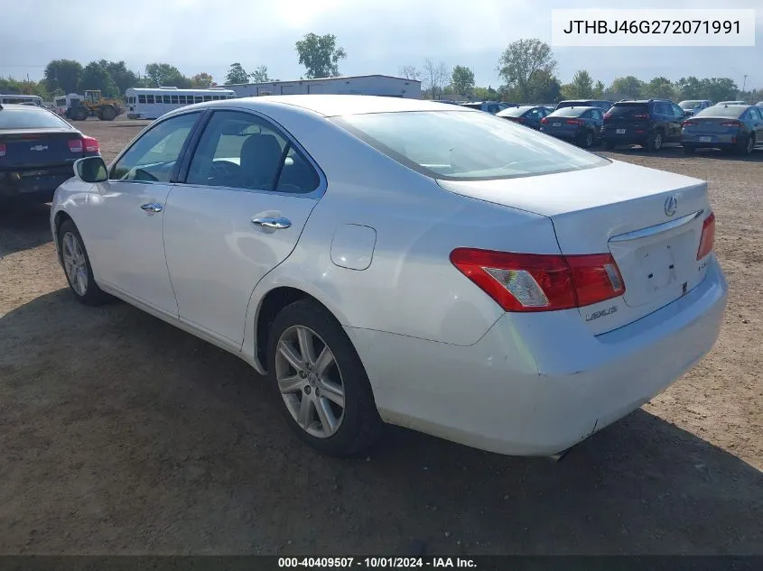 2007 Lexus Es 350 350 VIN: JTHBJ46G272071991 Lot: 40409507