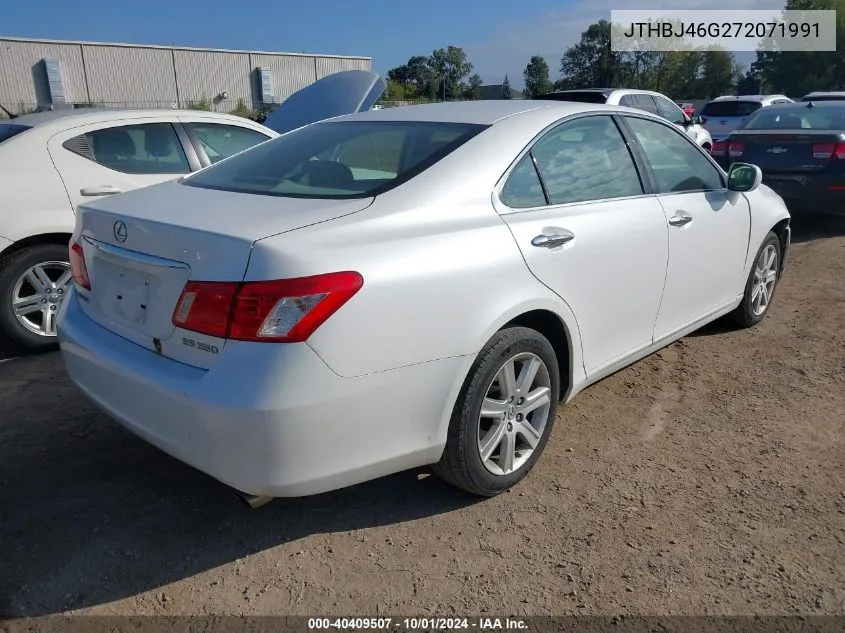 2007 Lexus Es 350 350 VIN: JTHBJ46G272071991 Lot: 40409507