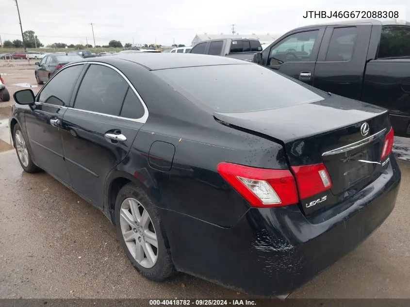 2007 Lexus Es 350 VIN: JTHBJ46G672088308 Lot: 40418782