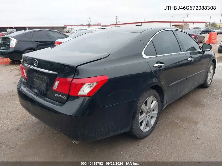 2007 Lexus Es 350 VIN: JTHBJ46G672088308 Lot: 40418782