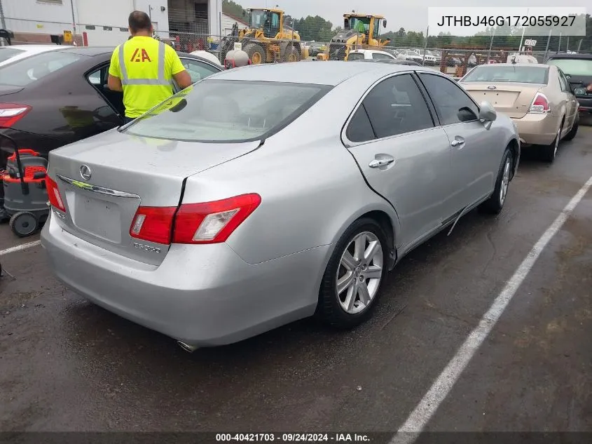 2007 Lexus Es 350 VIN: JTHBJ46G172055927 Lot: 40421703