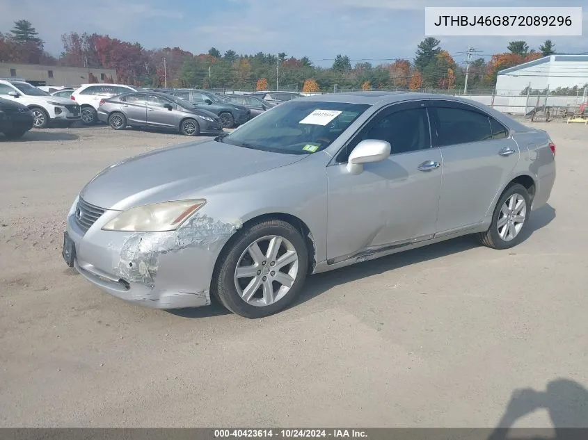 2007 Lexus Es 350 VIN: JTHBJ46G872089296 Lot: 40423614