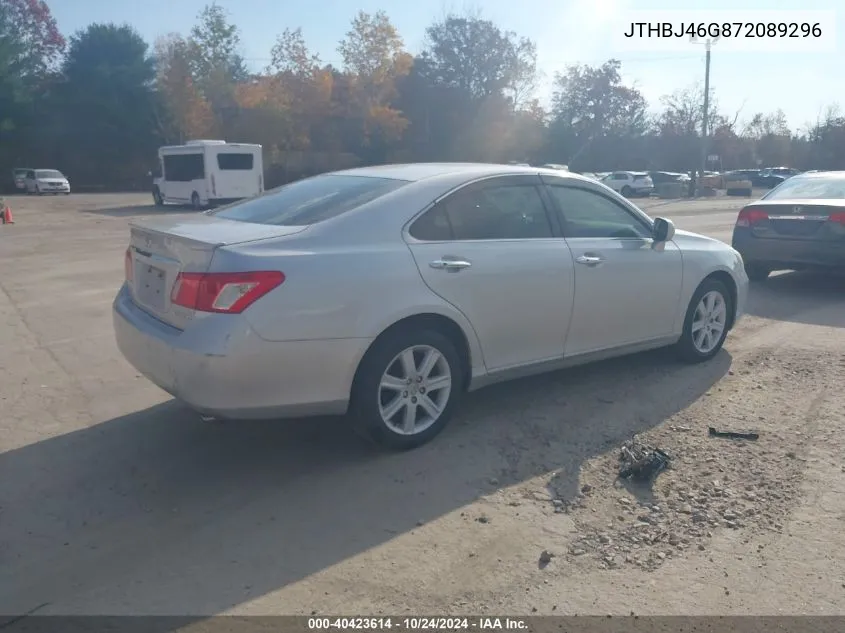 2007 Lexus Es 350 VIN: JTHBJ46G872089296 Lot: 40423614