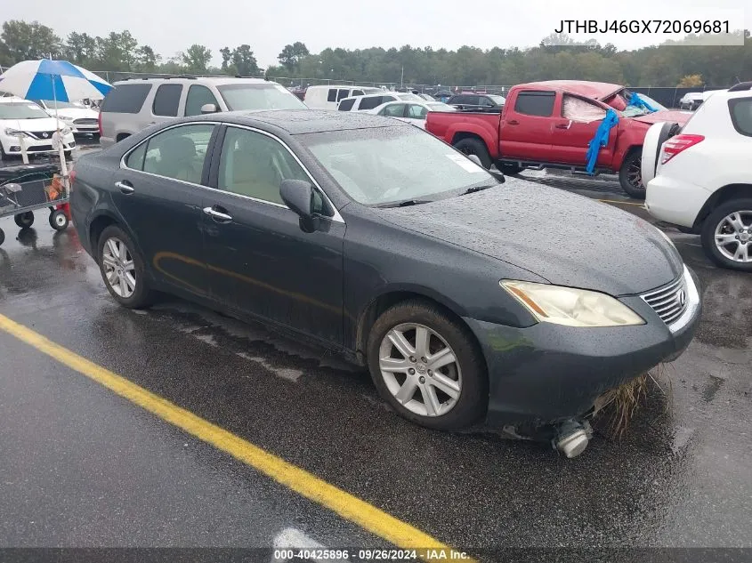 2007 Lexus Es 350 VIN: JTHBJ46GX72069681 Lot: 40425896