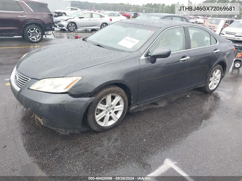 2007 Lexus Es 350 VIN: JTHBJ46GX72069681 Lot: 40425896