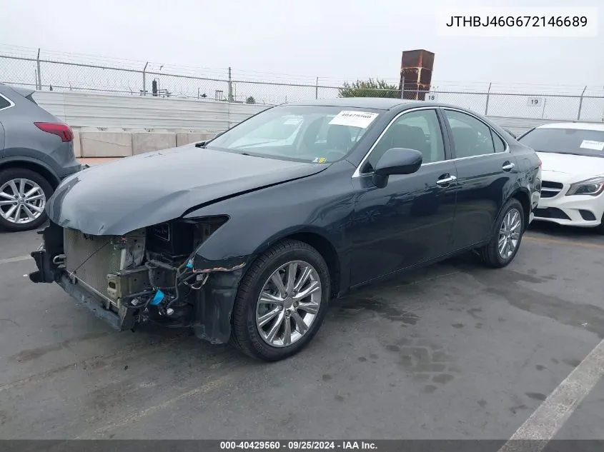 JTHBJ46G672146689 2007 Lexus Es 350