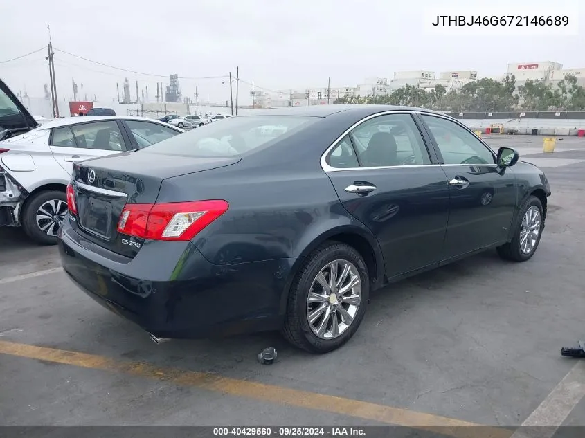 JTHBJ46G672146689 2007 Lexus Es 350