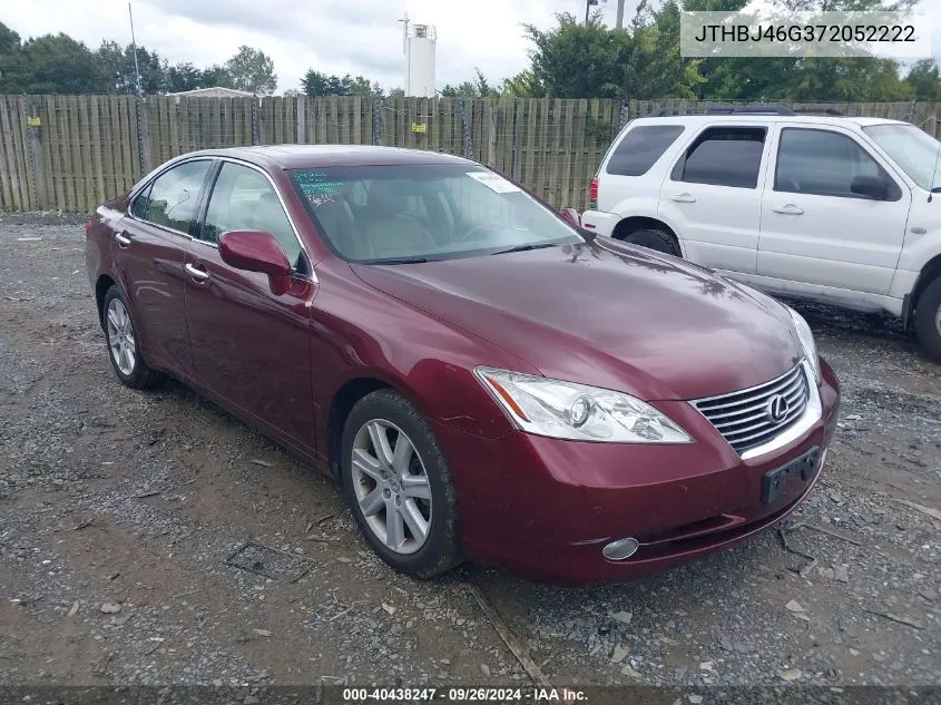 JTHBJ46G372052222 2007 Lexus Es 350