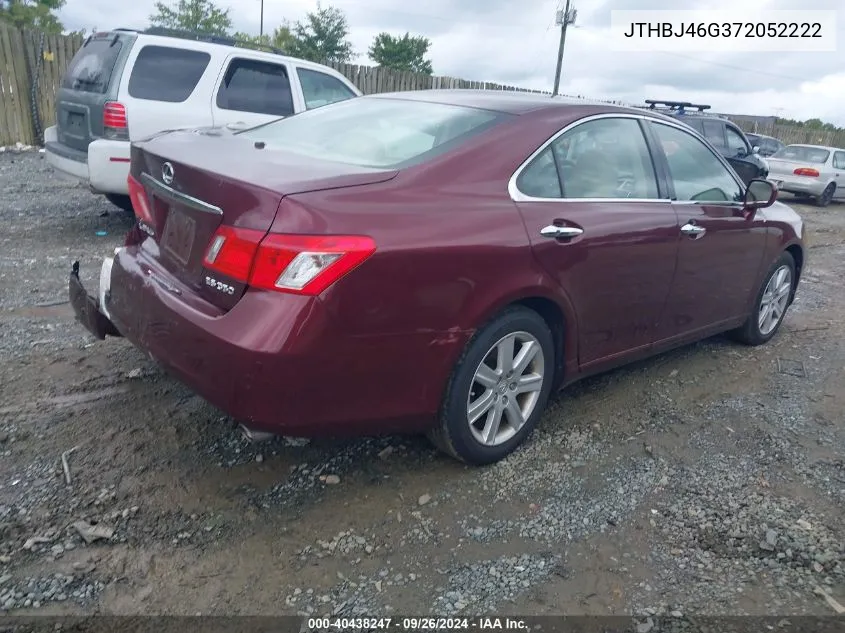 2007 Lexus Es 350 VIN: JTHBJ46G372052222 Lot: 40438247