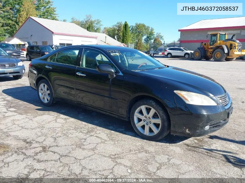 2007 Lexus Es 350 VIN: JTHBJ46G372058537 Lot: 40462664