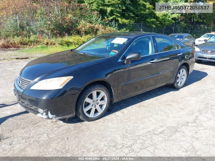 2007 Lexus Es 350 VIN: JTHBJ46G372058537 Lot: 40462664