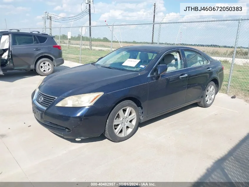 2007 Lexus Es 350 VIN: JTHBJ46G672050383 Lot: 40482957