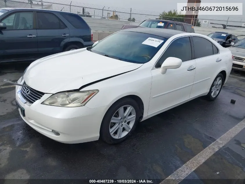 2007 Lexus Es 350 VIN: JTHBJ46G672015696 Lot: 40487239