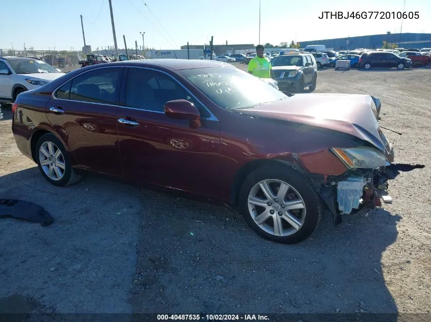 2007 Lexus Es 350 VIN: JTHBJ46G772010605 Lot: 40487535