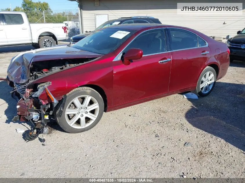 2007 Lexus Es 350 VIN: JTHBJ46G772010605 Lot: 40487535