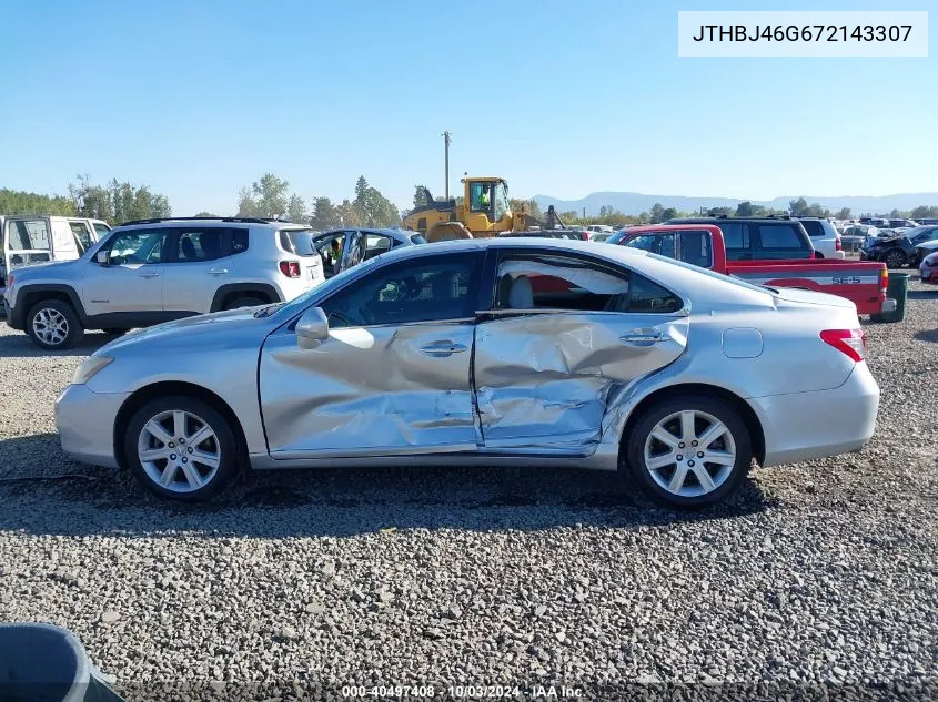 2007 Lexus Es 350 VIN: JTHBJ46G672143307 Lot: 40497408