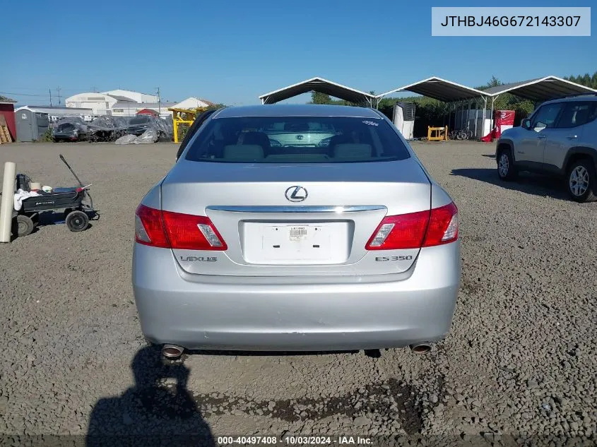 2007 Lexus Es 350 VIN: JTHBJ46G672143307 Lot: 40497408