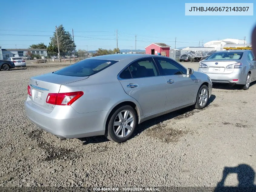 2007 Lexus Es 350 VIN: JTHBJ46G672143307 Lot: 40497408