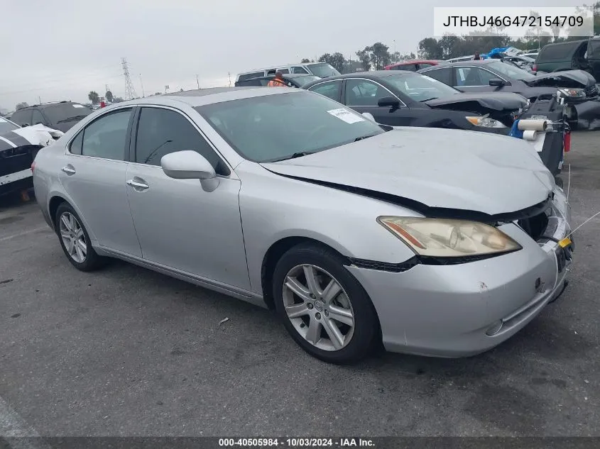 2007 Lexus Es 350 VIN: JTHBJ46G472154709 Lot: 40505984