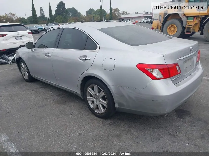 2007 Lexus Es 350 VIN: JTHBJ46G472154709 Lot: 40505984