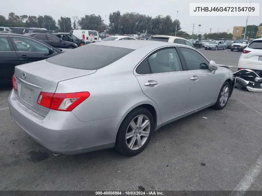 2007 Lexus Es 350 VIN: JTHBJ46G472154709 Lot: 40505984