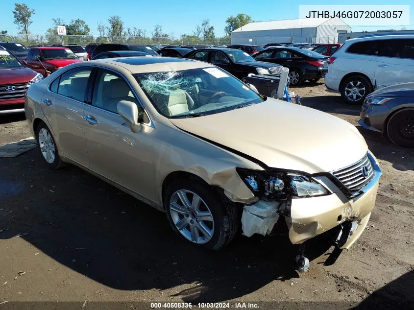 2007 Lexus Es 350 VIN: JTHBJ46G072003057 Lot: 40508336