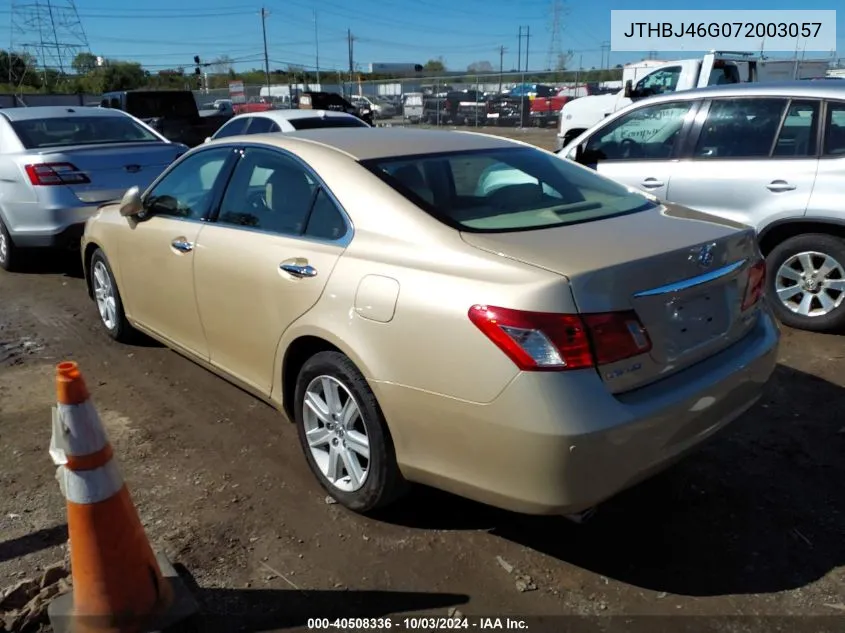 2007 Lexus Es 350 VIN: JTHBJ46G072003057 Lot: 40508336