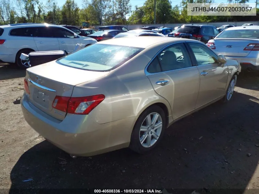 2007 Lexus Es 350 VIN: JTHBJ46G072003057 Lot: 40508336