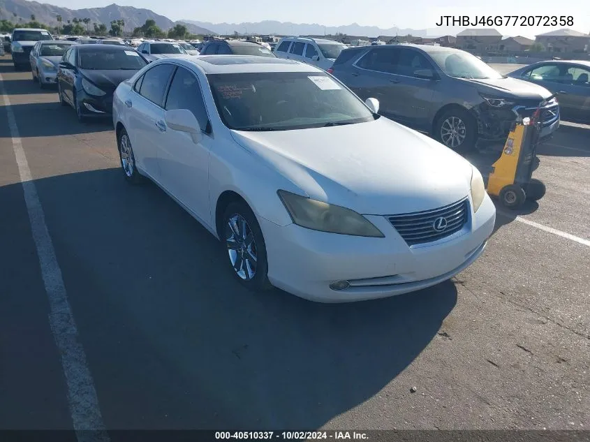 JTHBJ46G772072358 2007 Lexus Es 350