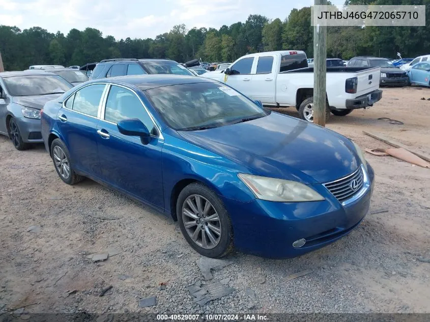 2007 Lexus Es 350 VIN: JTHBJ46G472065710 Lot: 40529007