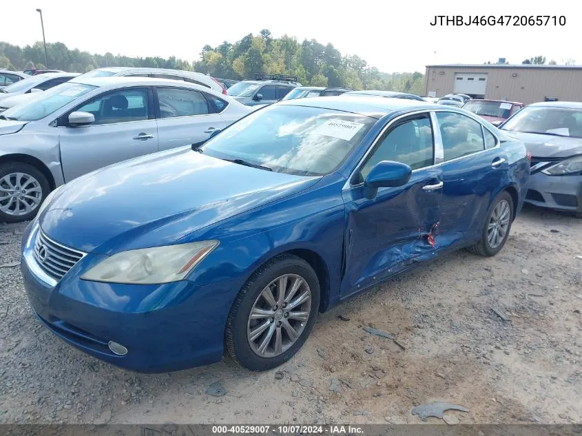 2007 Lexus Es 350 VIN: JTHBJ46G472065710 Lot: 40529007