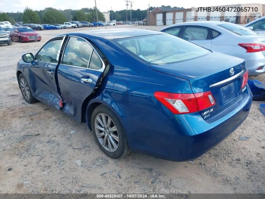 2007 Lexus Es 350 VIN: JTHBJ46G472065710 Lot: 40529007