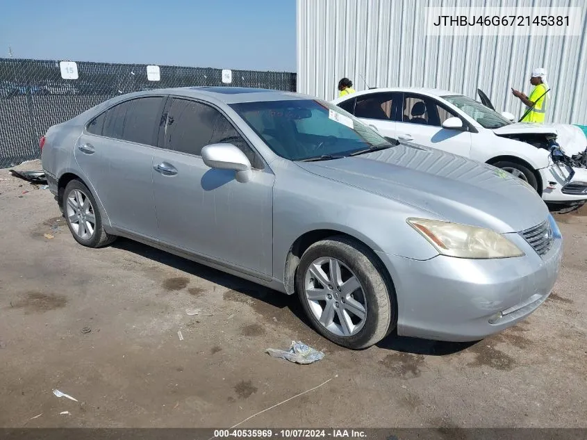 JTHBJ46G672145381 2007 Lexus Es 350